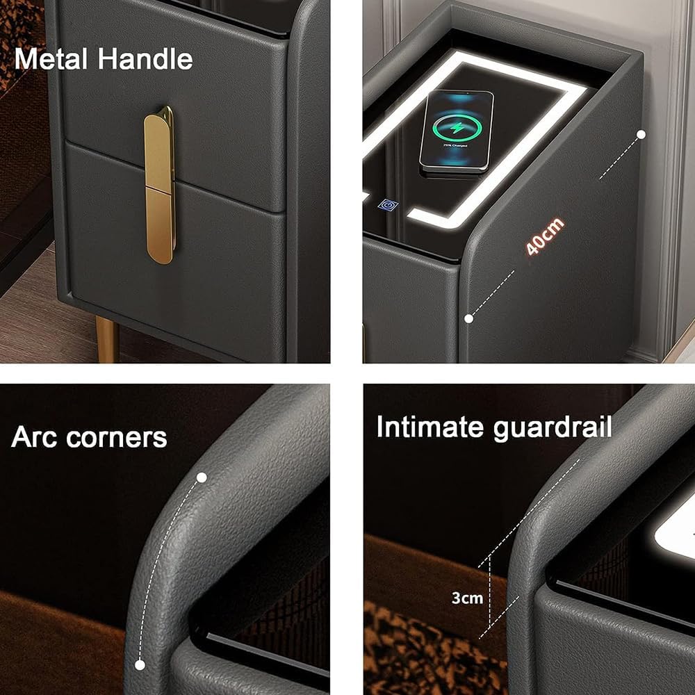 Smart Nightstand with Wireless Charging