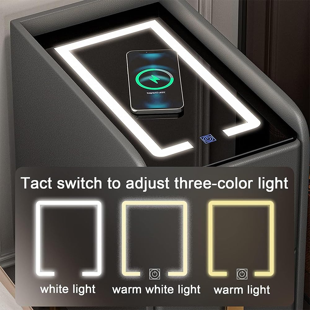 Smart Nightstand with Wireless Charging