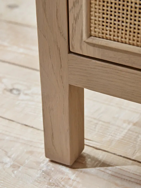 Wicker Bedside Table